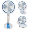 folding recharge table fan